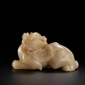 Chinese Han Dynasty Jade Beast
