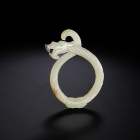 Chinese Warring States Period Jade Dragon