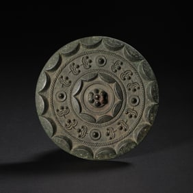 Bronze mirror of the Six Dynasties period of China
