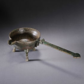 Chinese Jin Dynasty bronze cauldron