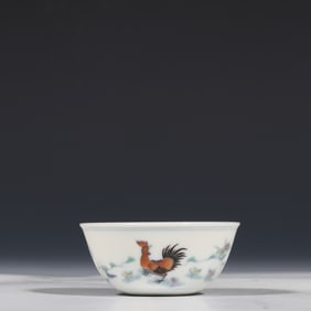 Chinese Ming Dynasty Chenghua period Doucai Chicken Cup