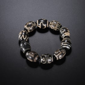 Pure Dzi Beads Bracelet from Tang Dynasty China