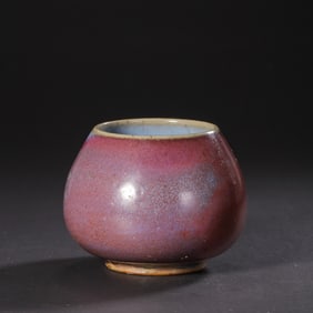 Chinese Northern Song Dynasty Jun kiln sky blue glaze hanging red chicken heart jar