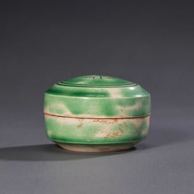 Chinese Tang Dynasty Green Glaze Covered Box