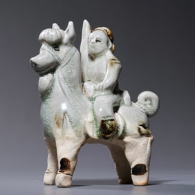 Chinese Sui Dynasty Celadon Horseman