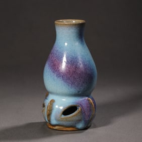 Chinese Northern Song Dynasty Jun kiln sky blue glaze hanging red bottle