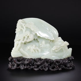 Chinese Qing Dynasty Hetian Jade Ornaments