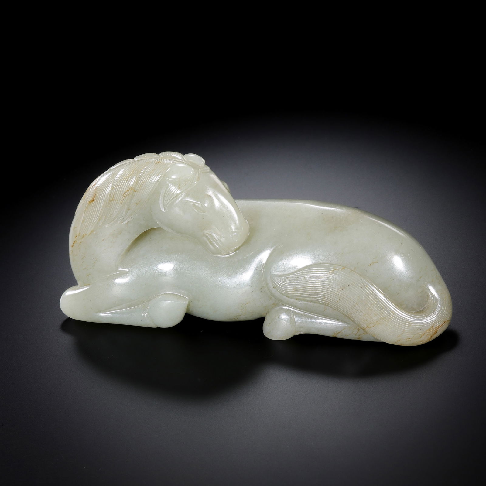 Chinese Qing Dynasty Hetian Jade Horse (1 of 12)
