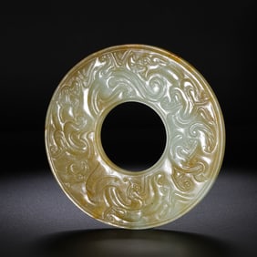 Hetian jade bi before Ming Dynasty