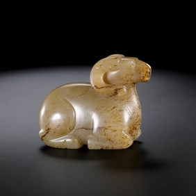 Hetian jade sheep before Ming Dynasty
