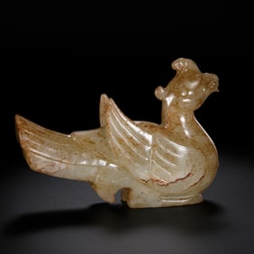 Hetian jade phoenix before Ming Dynasty