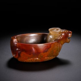Agate Sheep Cup before Ming Dynasty