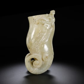 Hetian jade cup before Ming Dynasty