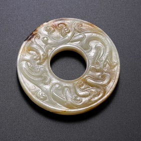 Hetian jade bi before Ming Dynasty