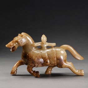 Hetian jade horse before Ming Dynasty