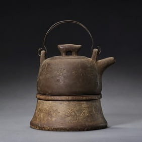 Ancient Chinese celebrity purple clay teapot