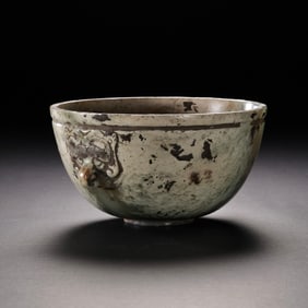 Chinese Han Dynasty Double-headed Jade Cup