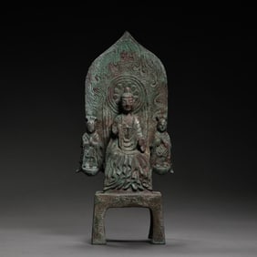 Bronze Buddha Seated Statue from the Northern Wei Dynasty, China