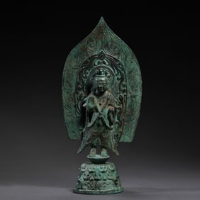 Bronze Buddha Standing Statue from the Northern Wei Dynasty, China