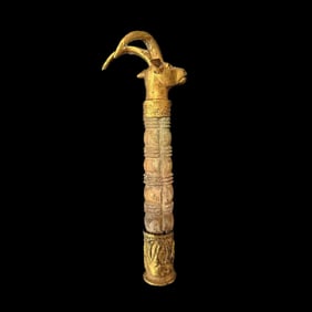 Ancient Persian culture pure gold sheep head