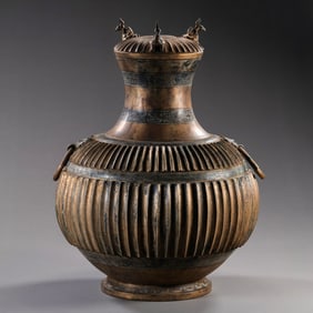 Bronze double-covered pot from the Warring States Period, China
