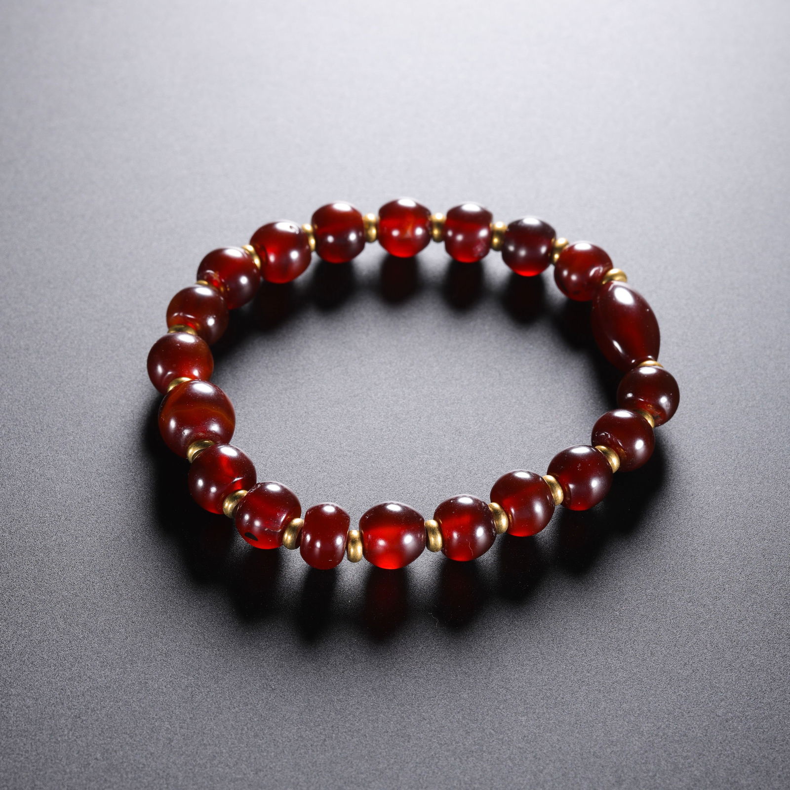 Chinese Liao Dynasty Agate Bracelet (1 of 4)