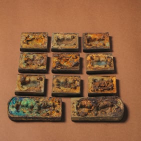 A SET OF BELT BOARDS BEFORE MING DYNASTY