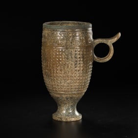 FROM THE 1ST TO THE 3RD CENTURY, THE JADE HANDLE CUP FROM THE HAN DYNASTY