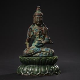 BEFORE THE MING DYNASTY THE BRONZE BUDDHA SAT