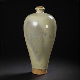 10-13 CENTURIES, THE SONG DYNASTY JUN WARE SKY BLUE GLAZE HANGING RED PLUM VASE