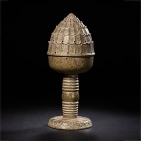 7-10 CENTURIES, TANG DYNASTY BURST SPOT STONE INCENSE BURNER