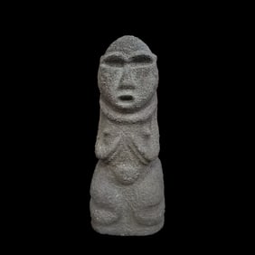 BEFORE MING DYNASTY HONGSHAN PERIOD STONE FIGURES