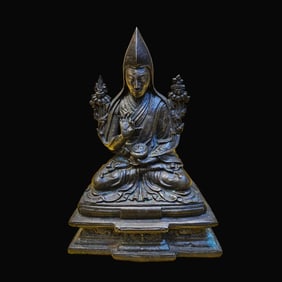 CHINESE MING DYNASTY BRONZE BUDDHA STATUE