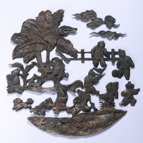 CHINESE HAN DYNASTY SILVER JEWELRY