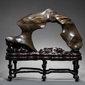 CHINESE QING DYNASTY TAIHU STONE CARVING ORNAMENTS