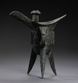 BRONZE JUE CUP FROM THE SHANG AND ZHOU DYNASTIES