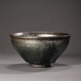 CHINA SOUTHERN SONG DYNASTY JIAN KILN SILVER TEACUP