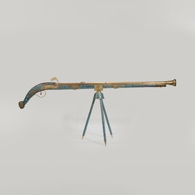 CHINESE QING DYNASTY CLOISONNE DRAGON PATTERN SPEAR
