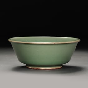 CHINESE SOUTHERN SONG DYNASTY LONGQUAN KILN GREEN GLAZE WASHBASIN