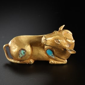 ANCIENT PERSIAN CULTURE PURE GOLD BULL