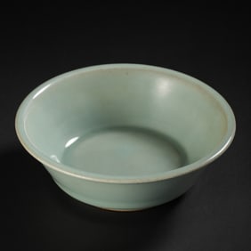 CHINESE SOUTHERN SONG DYNASTY LONGQUAN KILN GREEN GLAZE WASHBASIN