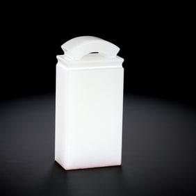 CHINESE QING DYNASTY HETIAN WHITE JADE SEAL