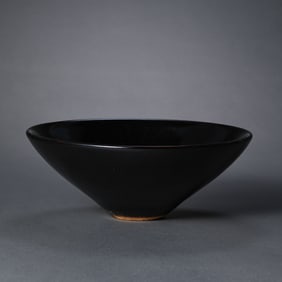CHINESE SOUTHERN SONG DYNASTY JIZHOU KILN WOOD LEAF CUP