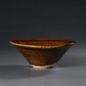 CHINESE SONG DYNASTY BROWN GLAZE DOULI CUP