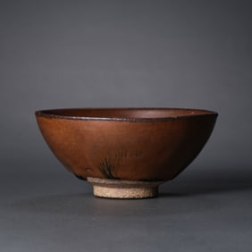 CHINESE SOUTHERN SONG DYNASTY JIAN KILN PERSIMMON RED GLAZE BOWL