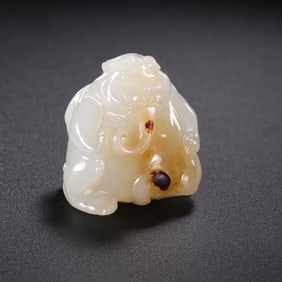 CHINESE HAN DYNASTY JADE BEASTS