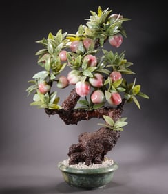 QING DYNASTY, DUOBAO PEACH BONSAI