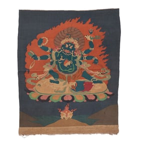 QING DYNASTY. BUDDHIST TAPESTRY