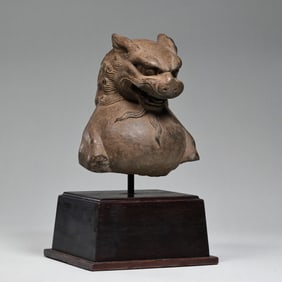 7-10CENTURY, TANG DYNASTY BLUESTONE LION
