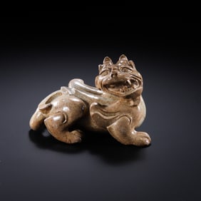 1-3CENTURY, HAN DYNASTY JADE AUSPICIOUS BEAST